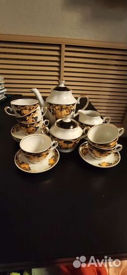 Чайно-кофейный сервиз RPR Рижский фарфоровый завод