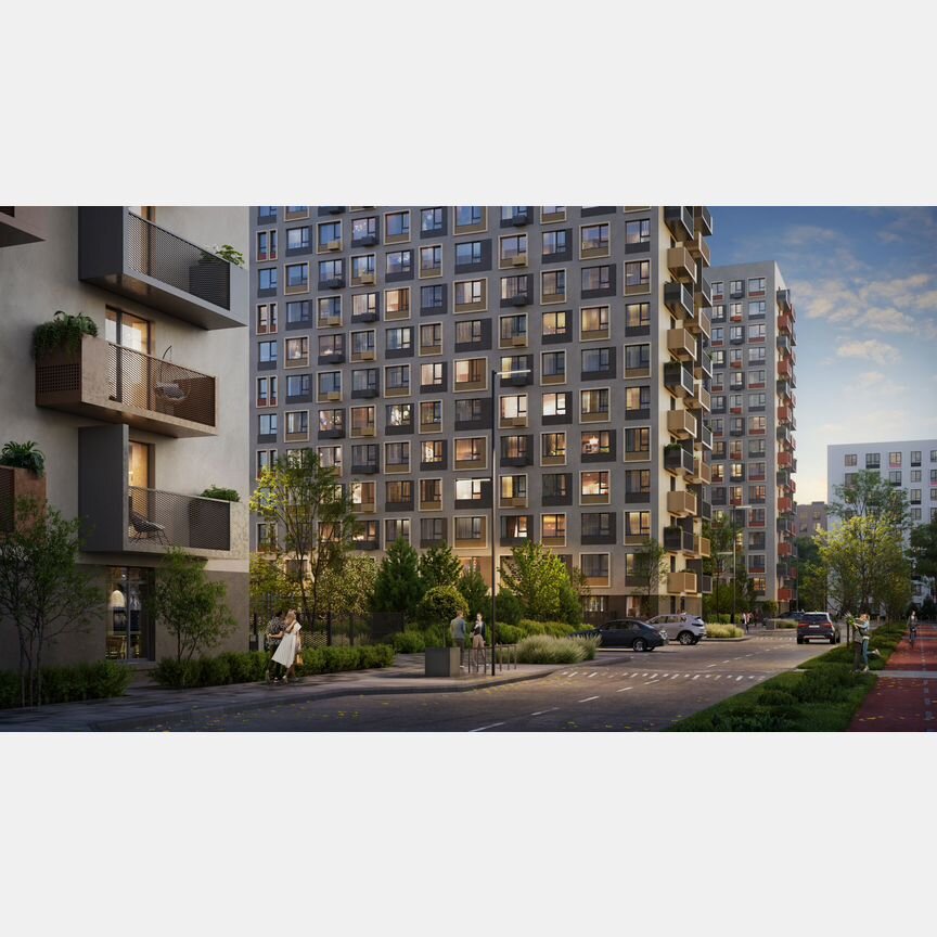 1-к. квартира, 40,1 м², 7/15 эт.