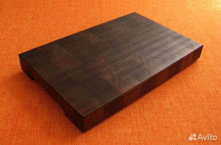 Торцевая разделочная доска из черного дуба