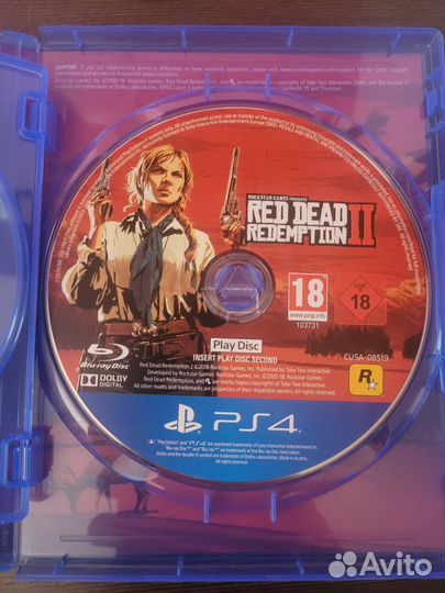 Игра RED dead redemption 2 PS4 и PS5