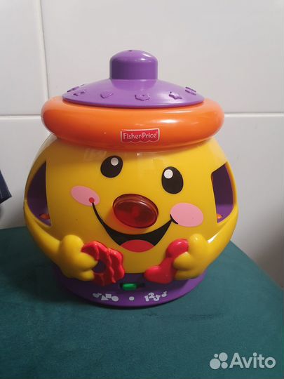 Музыкальный горшочек fisher price, сортер