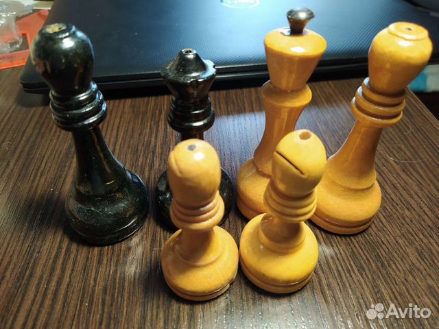 Большие шахматные фигуры деревянные СССР