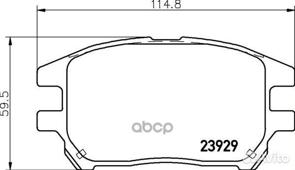 Колодки тормозные дисковые передн. RX (MCU15) m