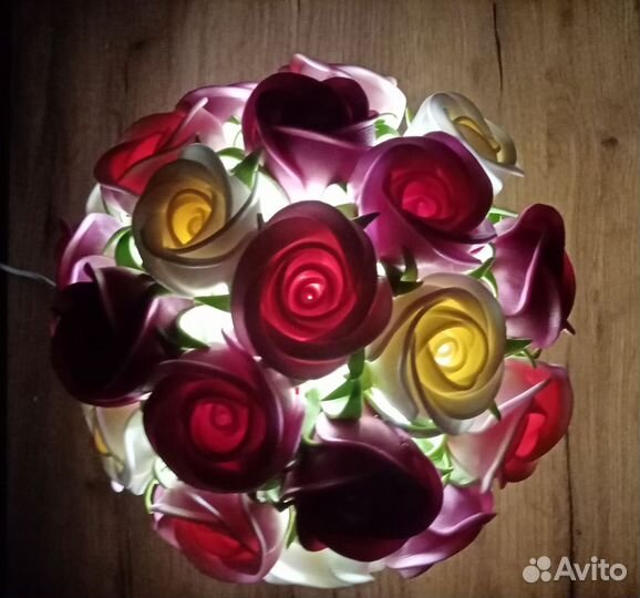 Светильник-букет из изолона