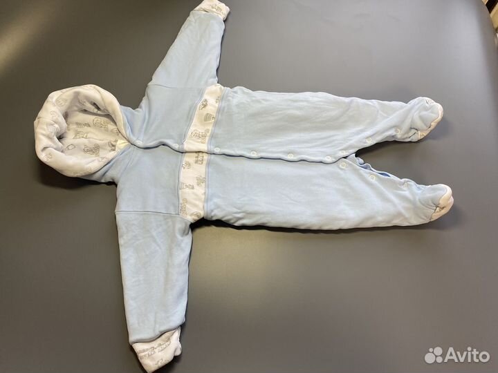 Слип комбинезон утепленный р68