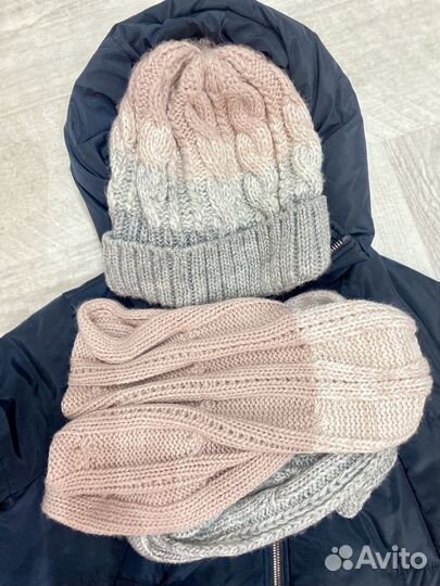 Пуховик зима для девочки 152-156 угги 37