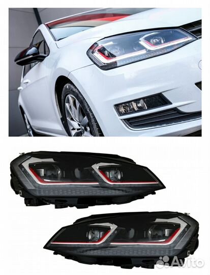 Фары и решетка golf 7 gtd, gti