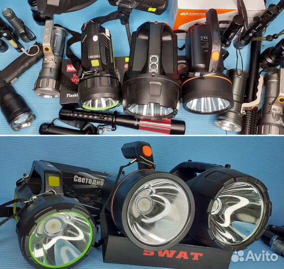 Фонари Аккумуляторные Новые Для охоты и рыбалки