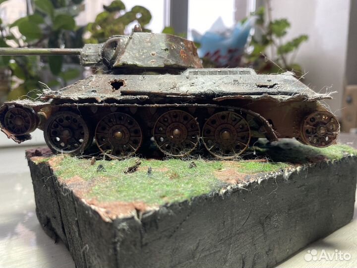 Диорама 1 35 т34 в поле