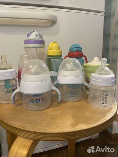 Бутылочки для кормления авент и поильники