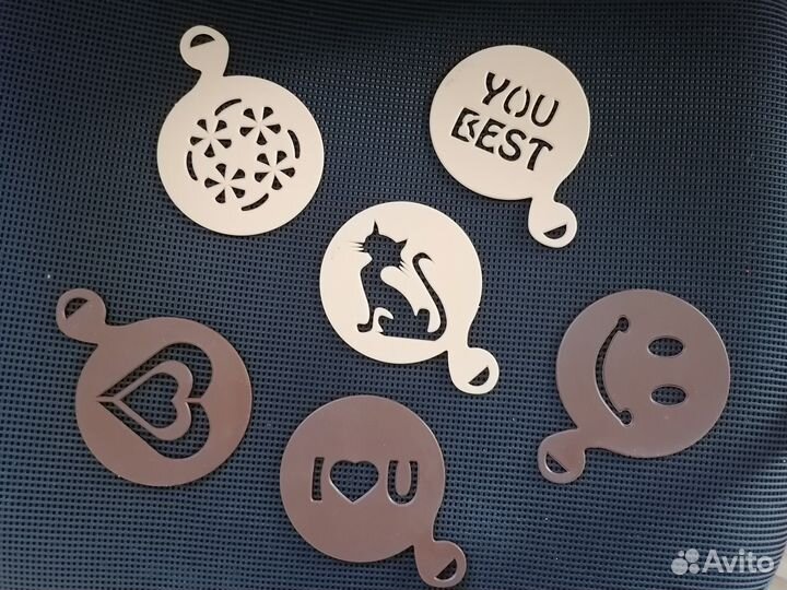 Шаблоны для красивой молочной пенки на кофе