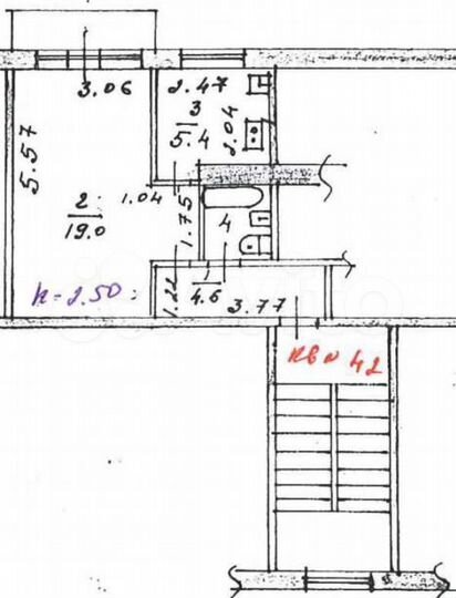 Аукцион: 1-к. квартира, 31,8 м², 3/4 эт.