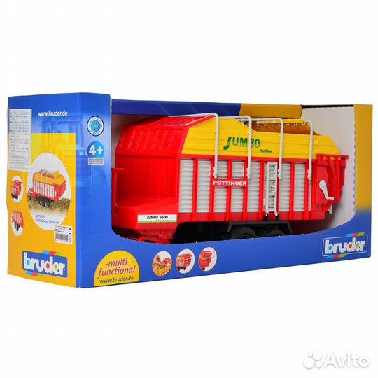 Огромный автопогрузчик кормов bruder pottinger