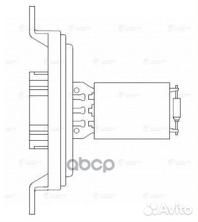 Резистор вентилятора отопителя Luzar LFR 0322 LFR