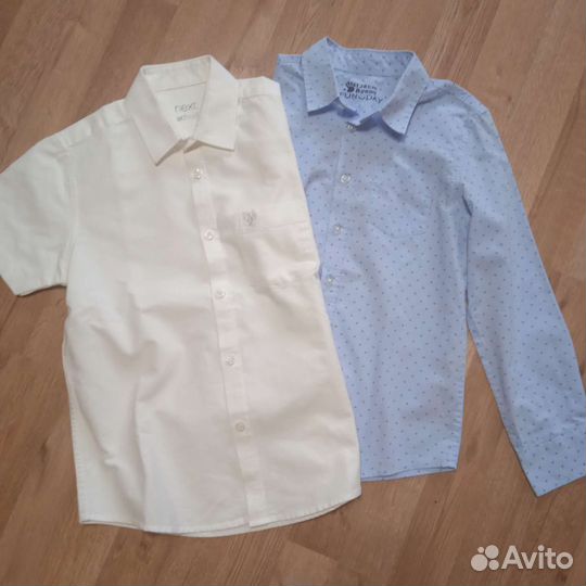 Рубашка школьная для мальчика 128