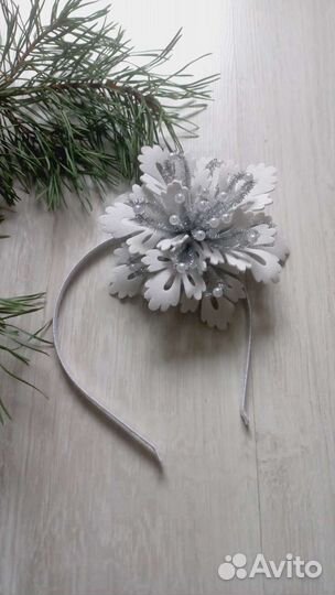 Ободок Снежинка Корона Диадема