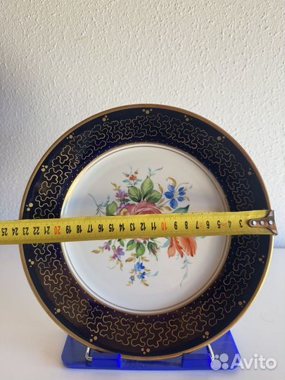 Тарелка настенная weimar echt kobalt