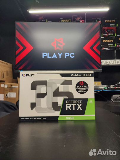 Видеокарта новая RTX 3050 8192Mb palit dual
