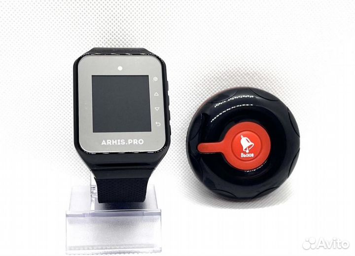 Кнопка вызова официанта персонала Классик и часы