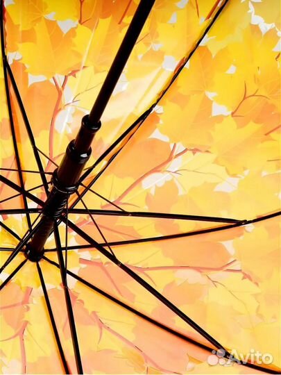Зонт трость прозрачный полуавтомат