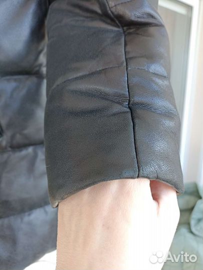 Зимняя кожаная куртка Снежная королева