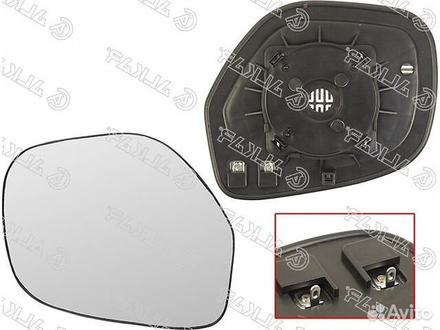 Стекло зеркала правого c подогревом Asx Outlander