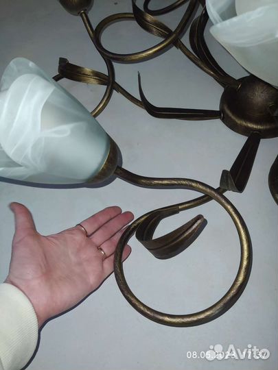 Люстра (светильник) потолочная шикарная 9 ламп