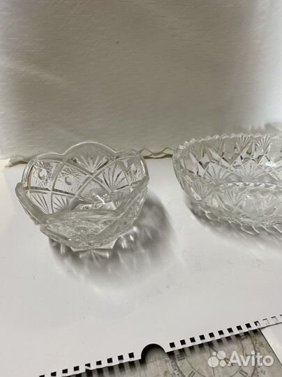 Конфетница хрусталь СССР