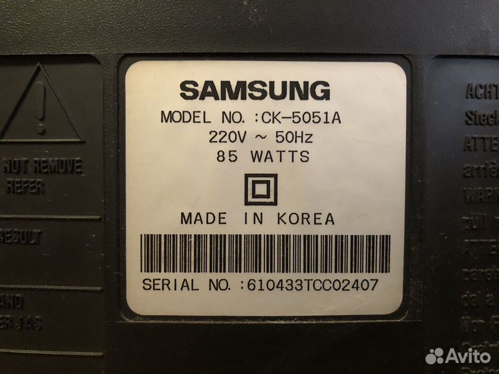 Телевизор samsung старый