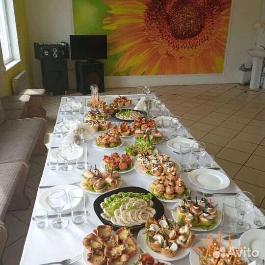 Кейтеринг, выездное обслуживание, банкет на дому