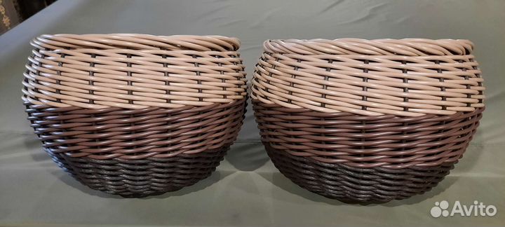 Кашпо из ротанга 