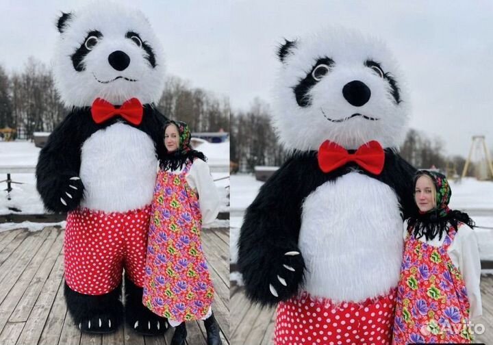 Надувной костюм медведя и пнады