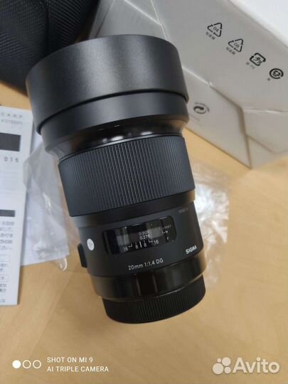 Sigma 20/1.4 DG Art для Canon новый