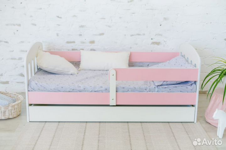 Кровать из лдсп высокий борт софа цвет для малыша