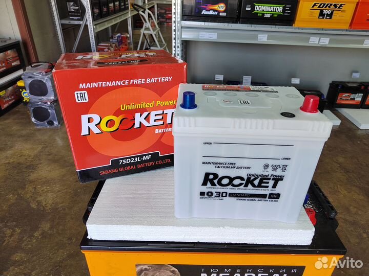 Аккумулятор Rocket MF 65 Ач обр 590 А