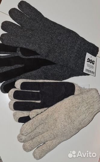 Перчатки шерстяные зимнии рабочии на флисе