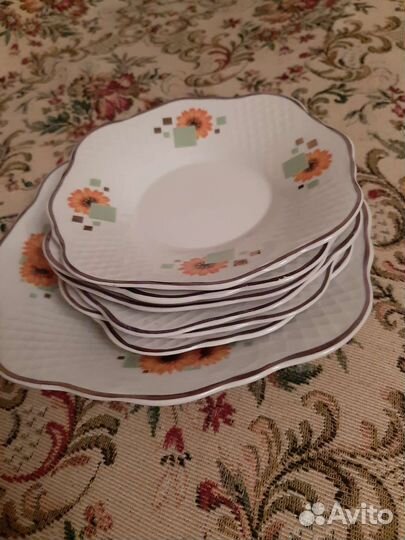 Фарфоровые тарелки СССР для десерта