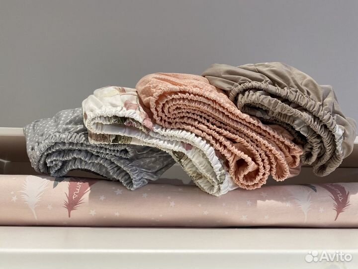 Простынь детская на резинке 75х75 круглая