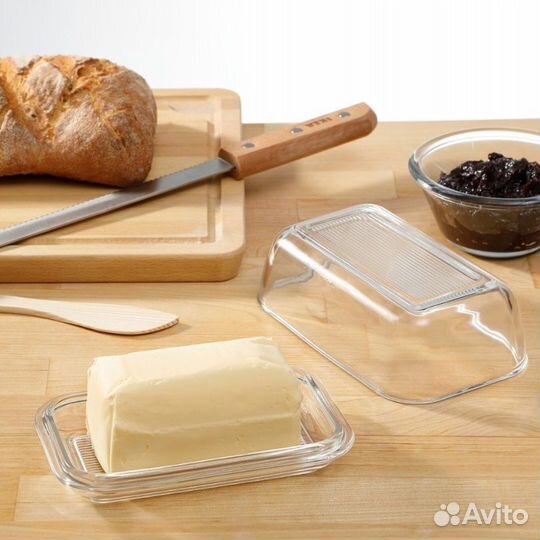 Маслёнка Икеа Гринсопп стекло