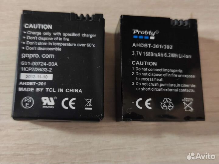 Аккумулятор для GoPro 3,GoPro 3+ Батарея 1680 мАч
