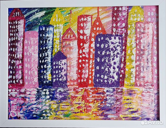 Картина акрилом на холсте