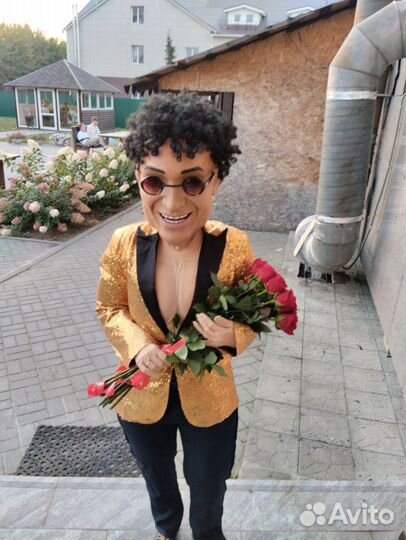 Шуточный стриптиз, ростовая кукла, Лепс, Луиза