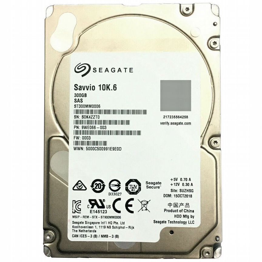[ST300MM0006] Жесткий Диск Seagate 300gb 10k Sas 2.5 St300mm0006