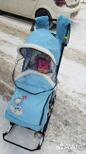 Санки коляска Nika Умка 3-2