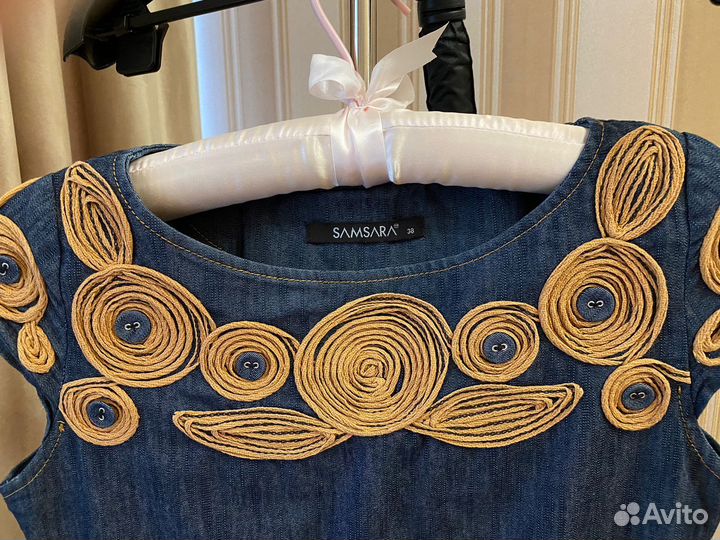 Платье джинсовое