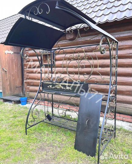 Кованные мангалы с крышей