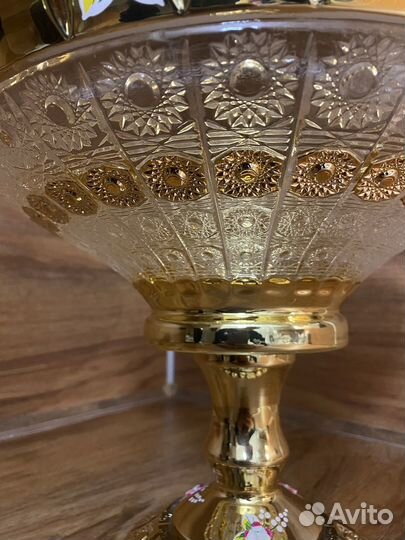 Хрустальная фруктовница