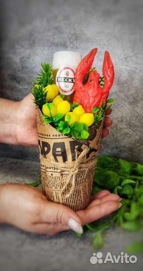 Мужской букет из мыла