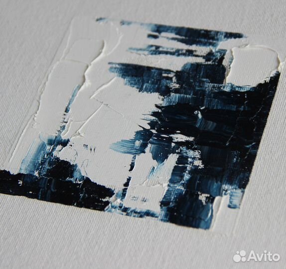 Черно-белая абстракция. Сет из 6 картин