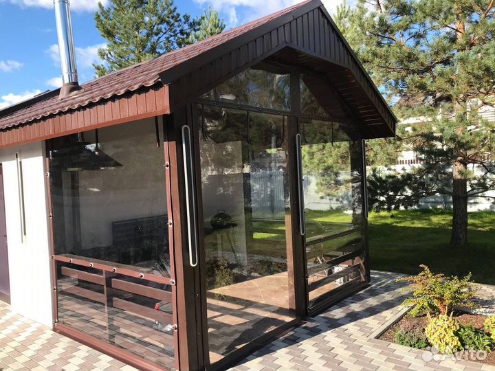 Мягкие окна для беседки